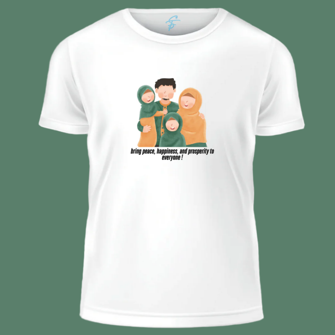 Inspirational Ramadan T-Shirt with Peace Message, 100% Cotton, Unisex